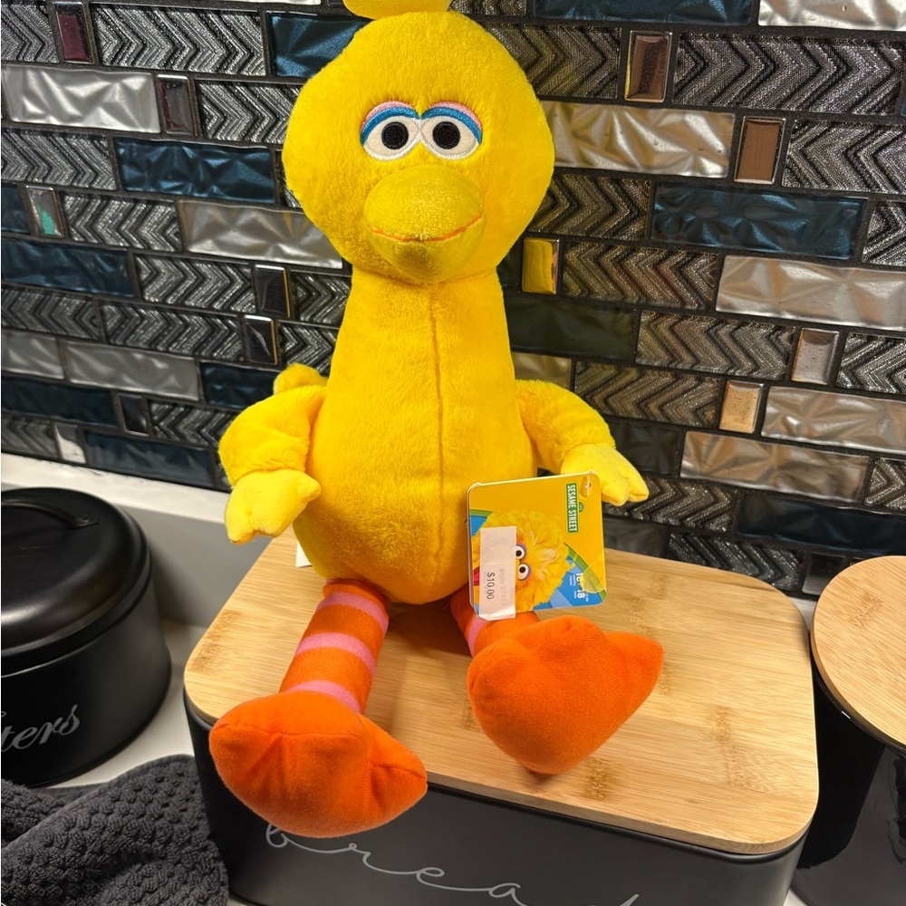 Sesame Street Bright Yellow Plush Toy